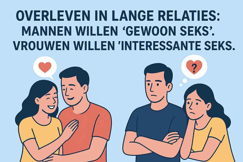 Overleven in een Langdurige Relatie – Mannen Willen “Simpelweg Seks,” Vrouwen Willen “Interessante&nbsp;Seks.”